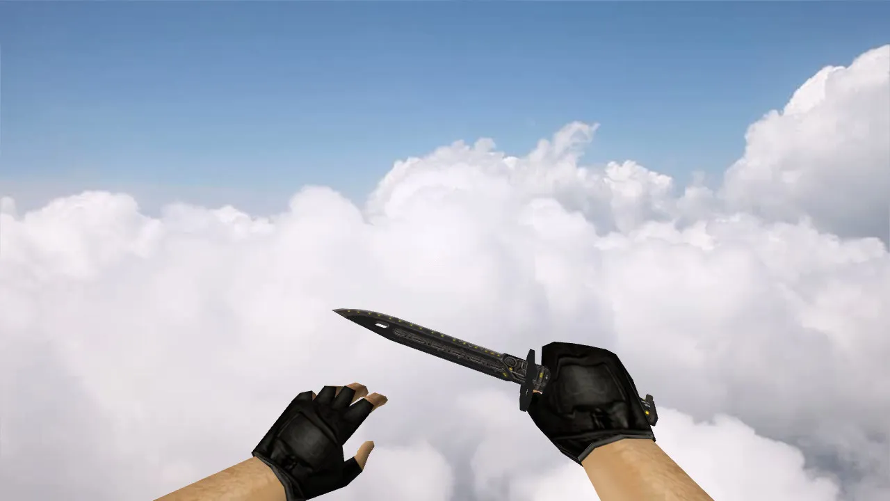 Модель ножа Bayonet Electronic v_model для CS 1.6: звуки, анимация осмотра, текстуры и настройка - скриншот 3