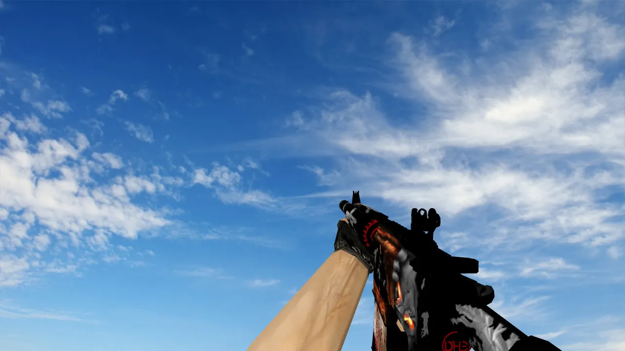 Модель M4A4 Executioner v_m4a1 p_m4a1 w_m4a1 для CS 1.6: звуки, анимация осмотра, текстуры и установка - скриншот 3