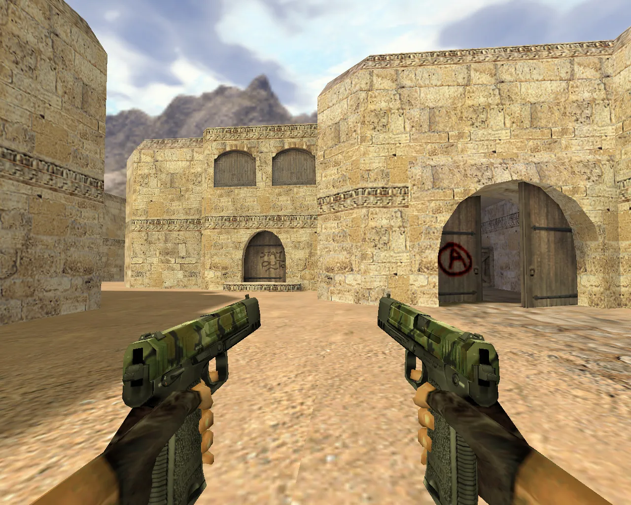 Модель «Два USP Камуфляж» для CS 1.6: Четкая и стильная — скриншот 1