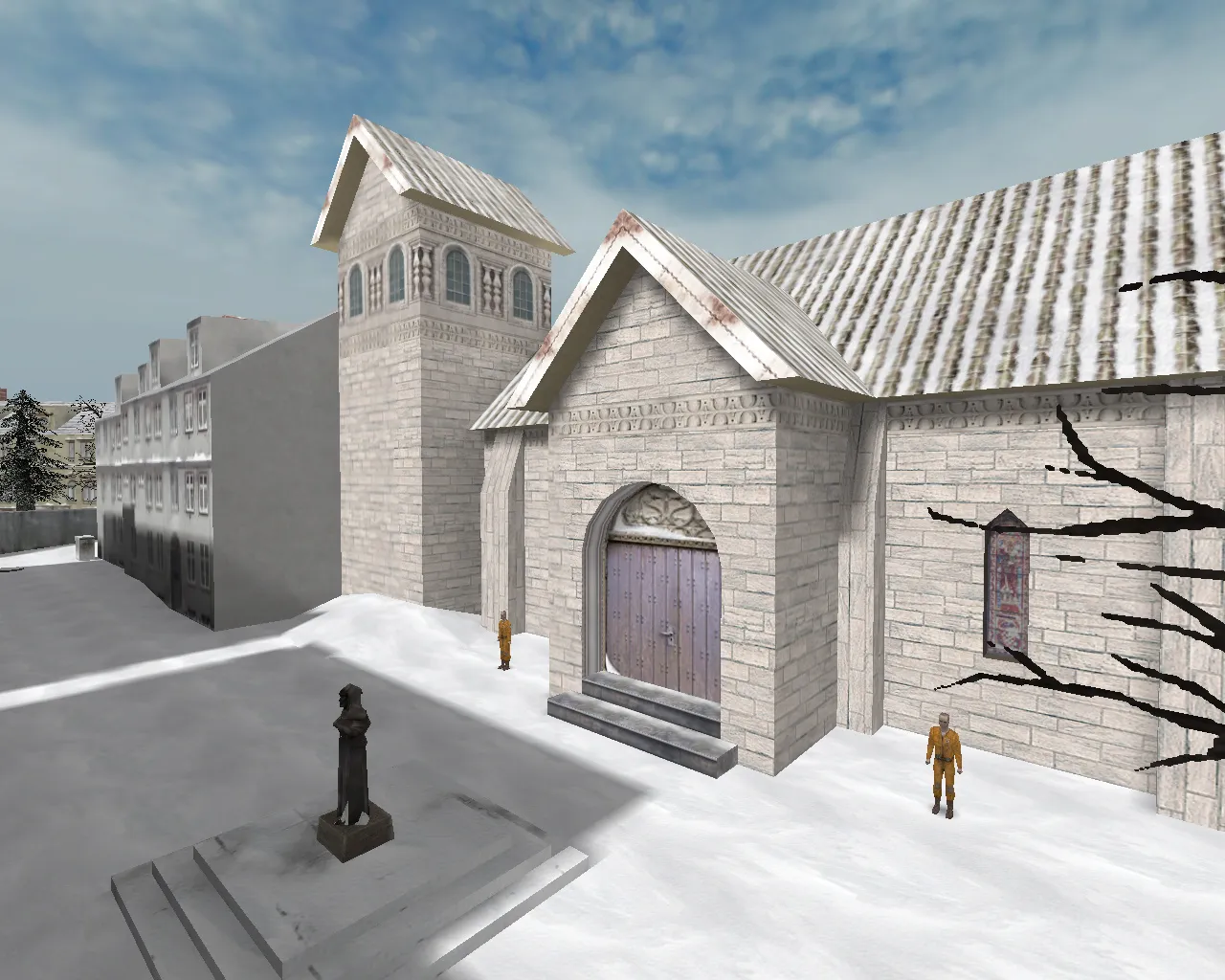 cs_winter для CS 1.6: тактики сторон, точки, .nav для ботов и оптимизация карт - скриншот 1