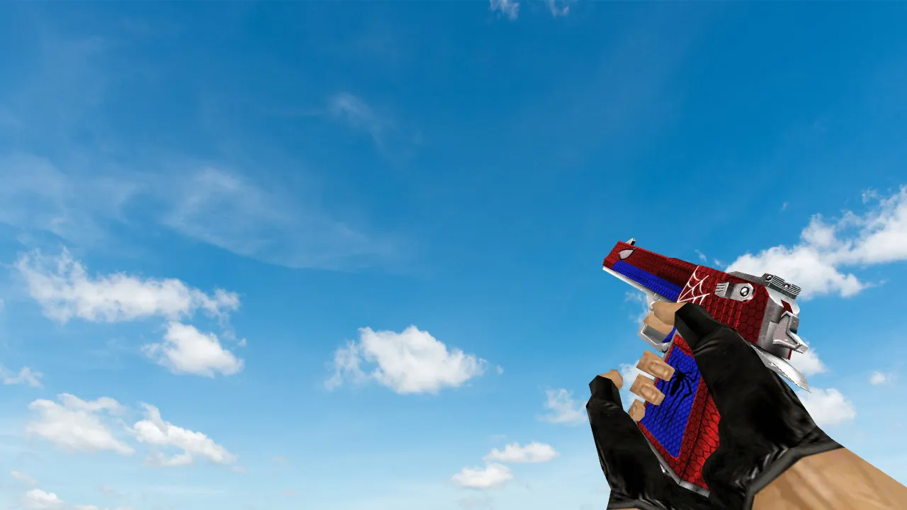 Скин Default Deagle Spiderman для CS 1.6 - Оригинальная модель - скриншот 2