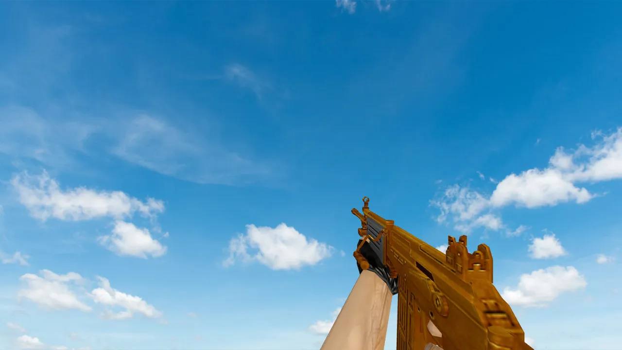 Пак моделей оружия «Gold Weapons Pack V3» для CS 1.6: v_ p_ w_ модели, звуки, анимация осмотра - скриншот 11