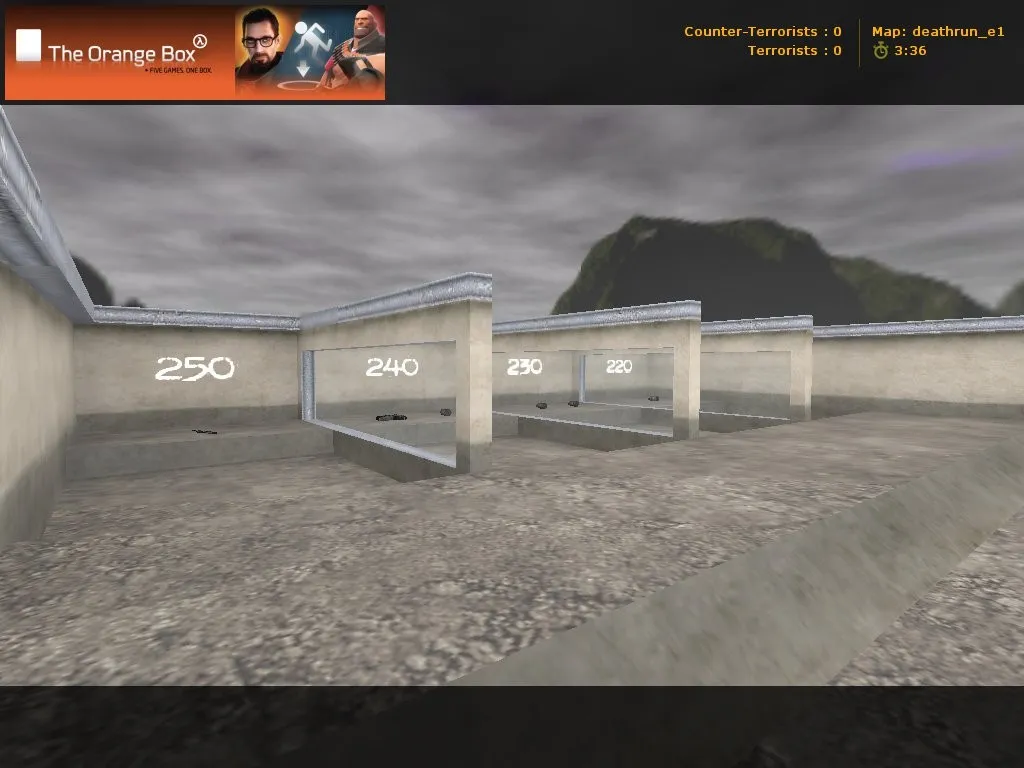deathrun_e1 для CS 1.6: deathrun-карта, точки, маршруты, .nav и оптимизация FPS - скриншот 5