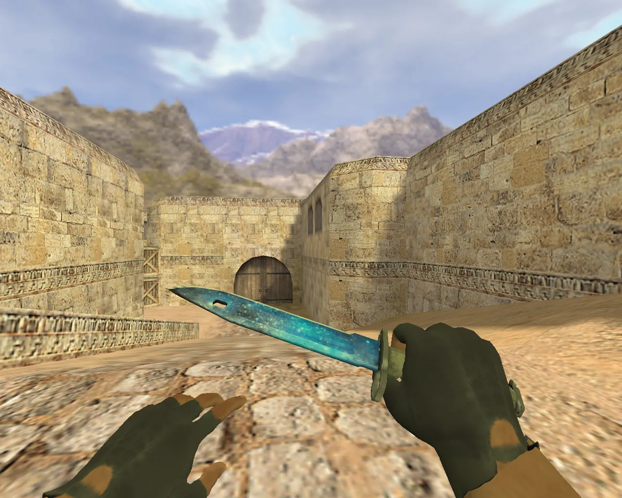 Модель «Штык-нож Космос» v_ для CS 1.6: p_ и w_ модели, звук, анимация осмотра - скриншот 1