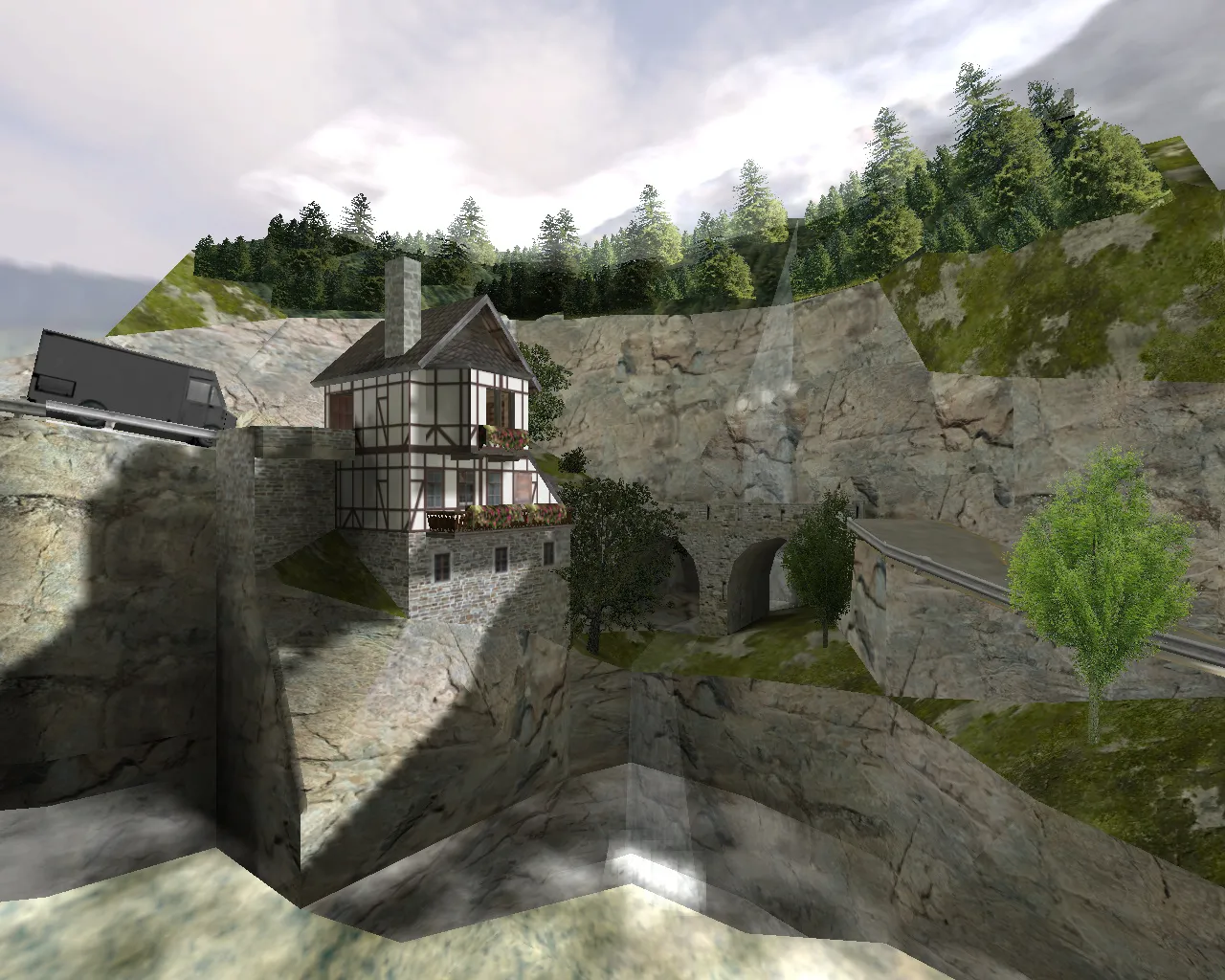 cs_besiege: карта для CS 1.6 — тактика за CT и T, .nav для ботов, оптимизация wpoly/epoly — скриншот 1