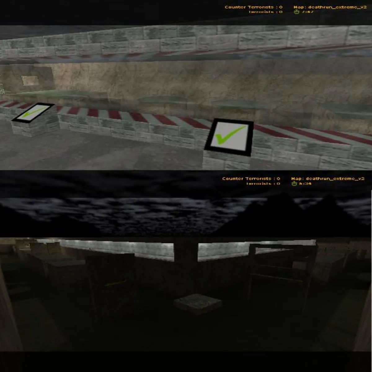 deathrun_extreme_v2 для CS 1.6: ловушки, командные точки и боты с .nav - скриншот 2