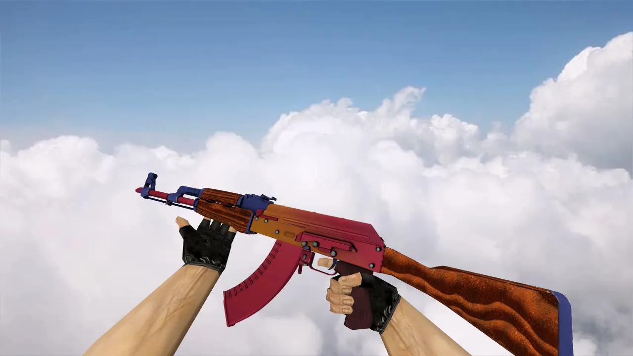 Модель АК-47 Fade для CS 1.6 – Уникальность и качество — скриншот 1