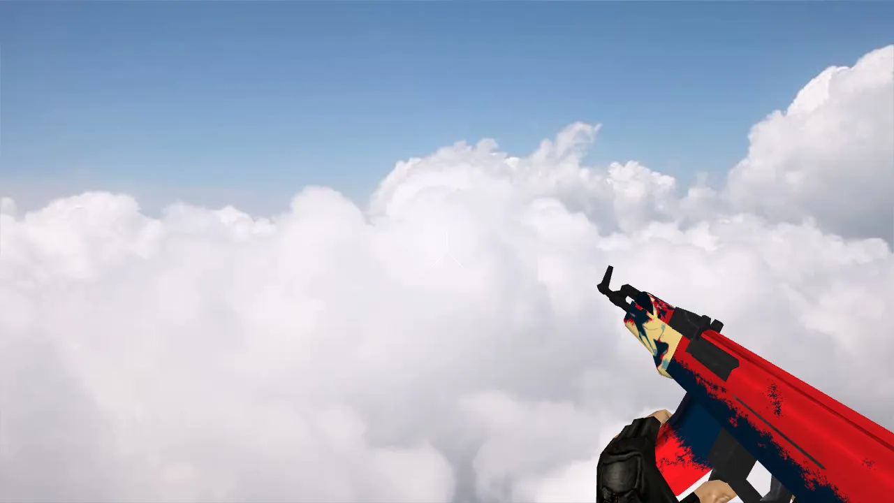 Модель v_ и p_ АК-47 Red Force для CS 1.6: звуки, анимация осмотра, текстуры и точный вид в игре - скриншот 2