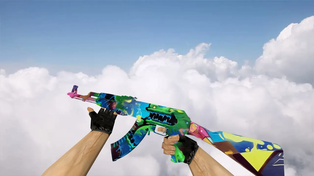 Модель «AK-47 Acid» для CS 1.6 - Уникальный стиль и производительность - скриншот 1