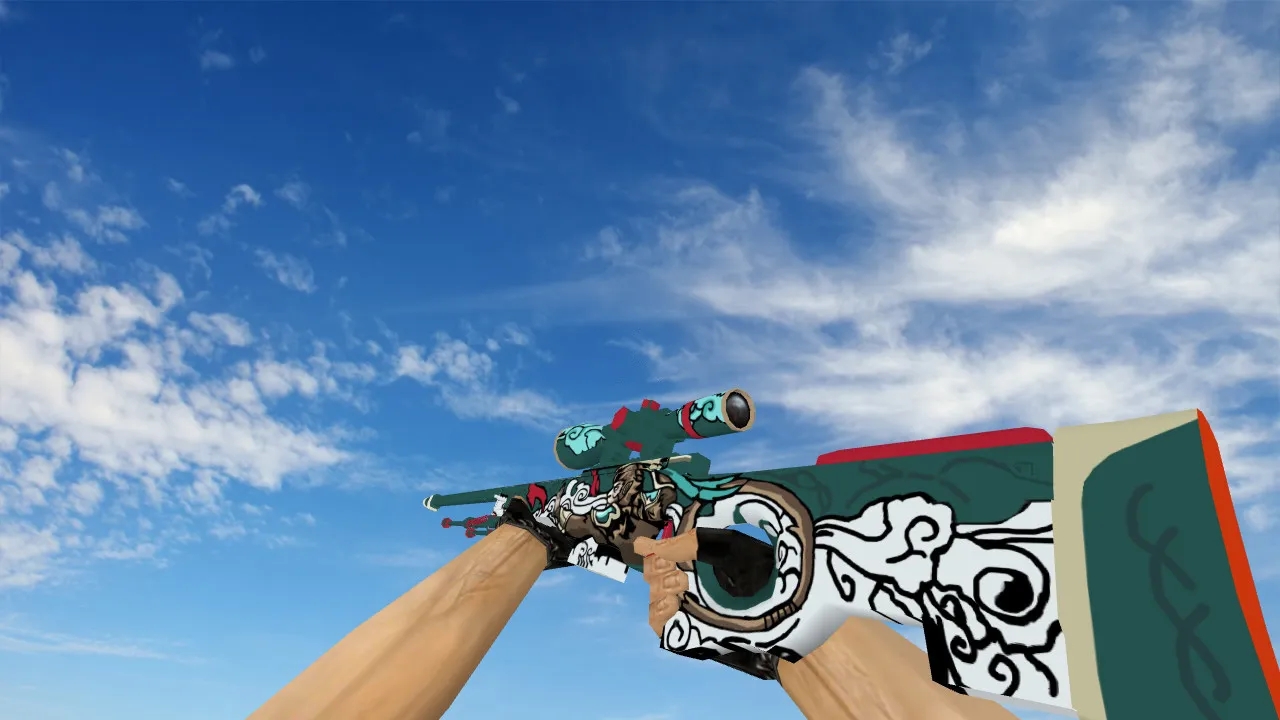 Модель AWP Monkey King для CS 1.6 - Идеальный выбор для снайперов - скриншот 1