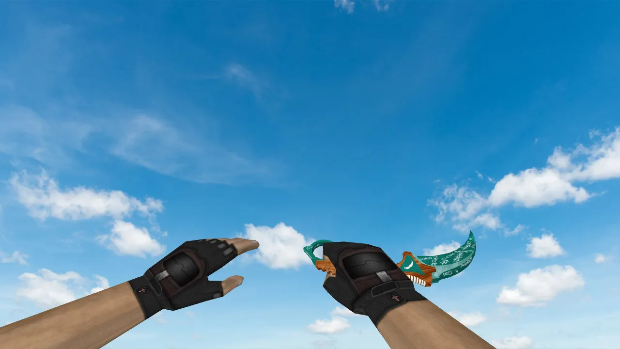 Модель «Karambit Chalk» для CS 1.6: v_ и p_ модели, звук, анимация осмотра и текстуры - скриншот 2
