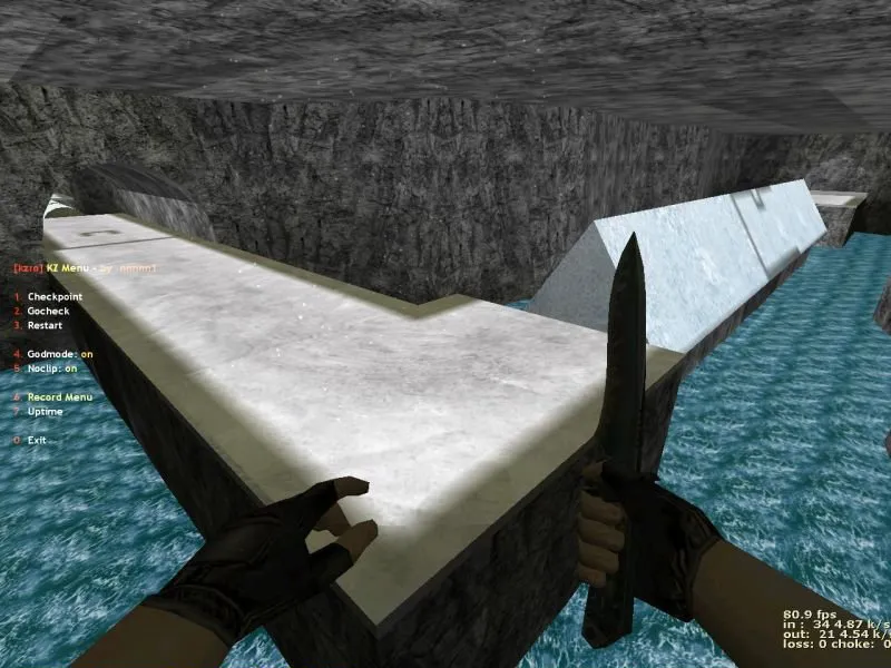 deathrun_grass_winter для CS 1.6: deathrun-карта, тактика за TR/T, точки, .nav и оптимизация - скриншот 2