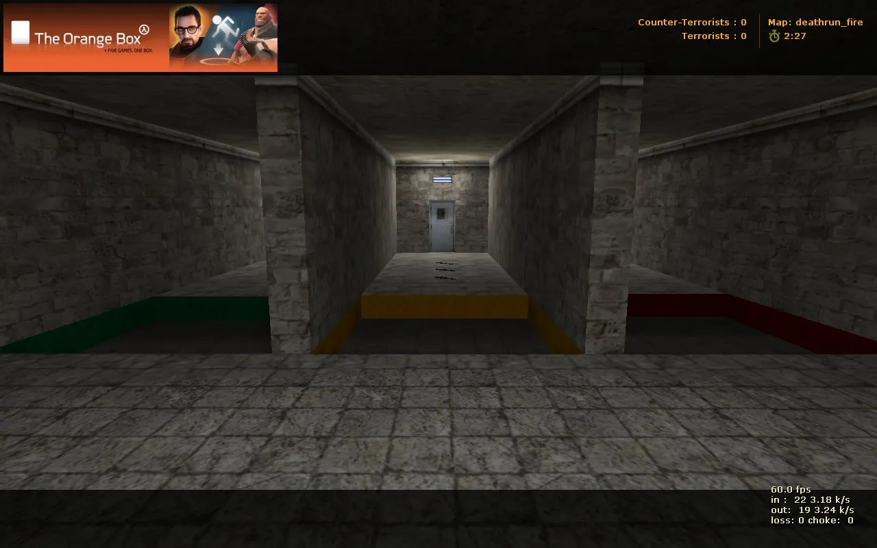 deathrun_fire для CS 1.6: deathrun-карта, ловушки и раунды, баланс команд и тактические точки - скриншот 5