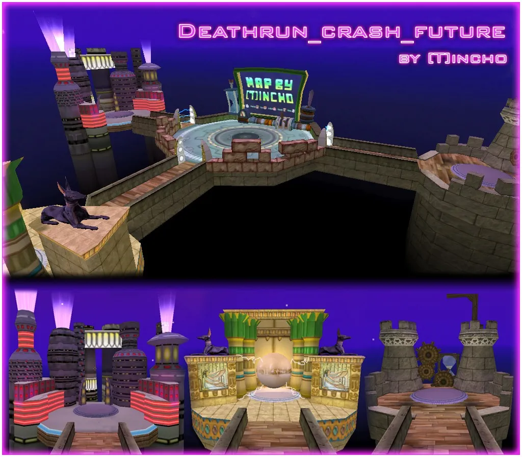 deathrun_crash_future для CS 1.6: карты deathrun, точки, раунды и настройка под сервер - скриншот 3
