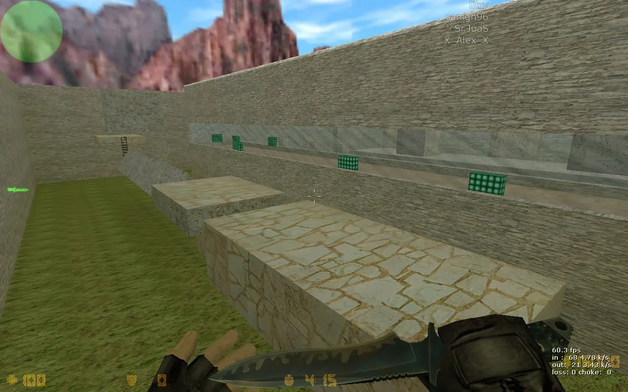 deathrun_azteca для CS 1.6: карта deathrun, точки, раунды и настройка под ботов - скриншот 1