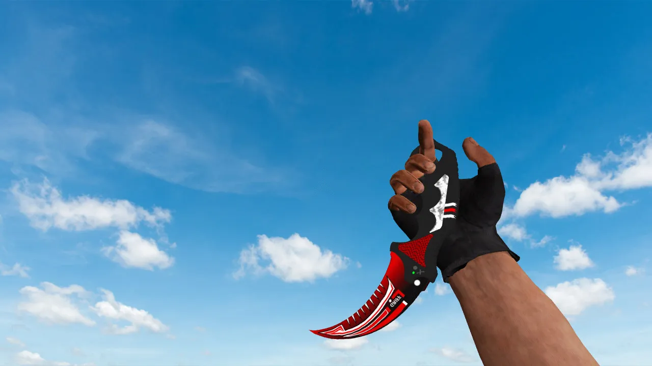 Модель ножа Karambit Griff v_ для CS 1.6: p_ и w_ модели, звуки, анимация осмотра и качество текстур - скриншот 1