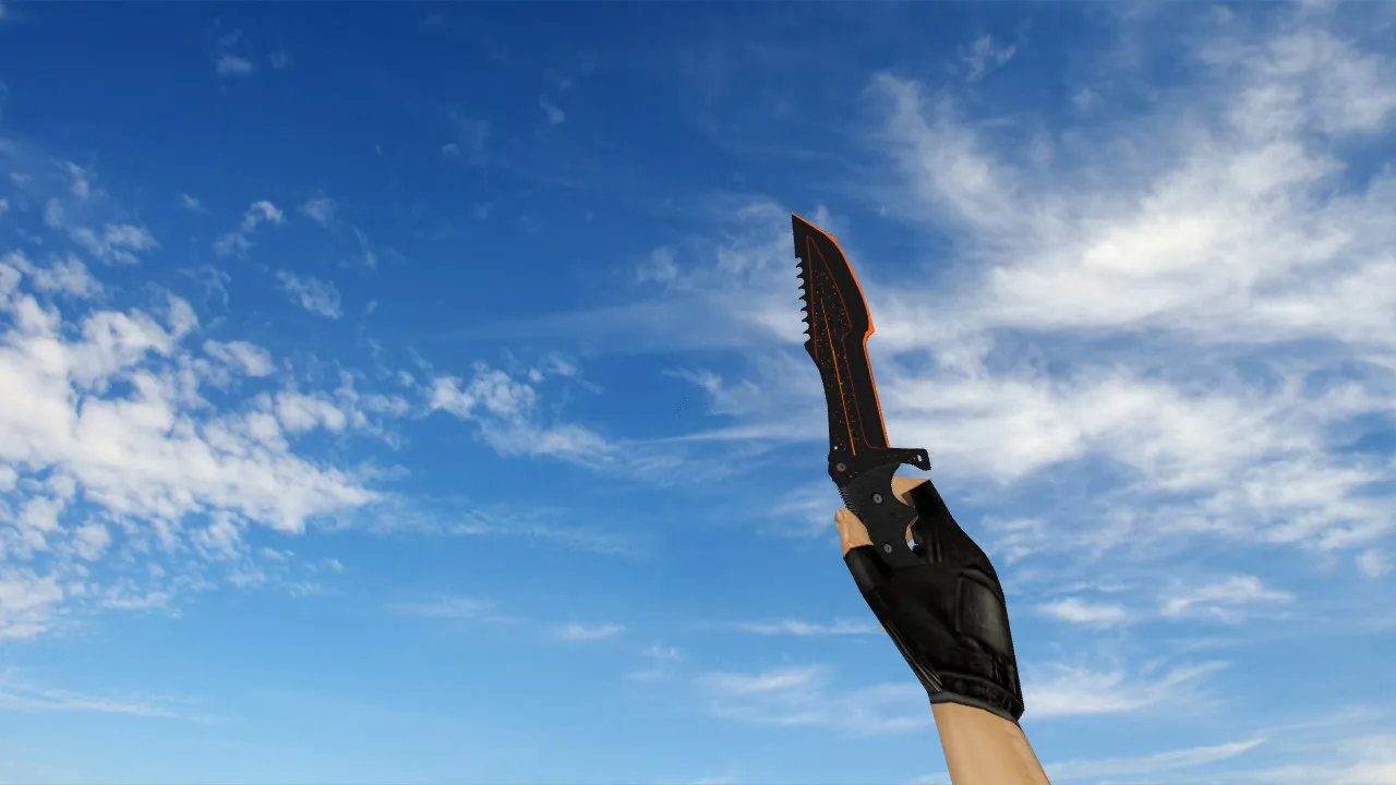 Модель «Huntsman Knife Lavale» v_ p_ w_ для CS 1.6: звуки, анимация осмотра, текстуры и настройка - скриншот 2