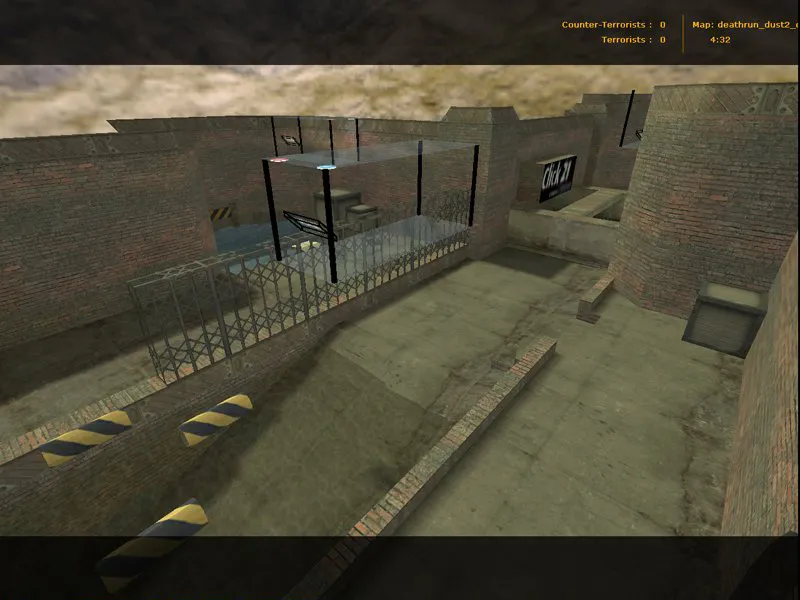 deathrun_dust2_click21 для CS 1.6: тактика за Terror/CT, точки, боты и оптимизация карты - скриншот 3