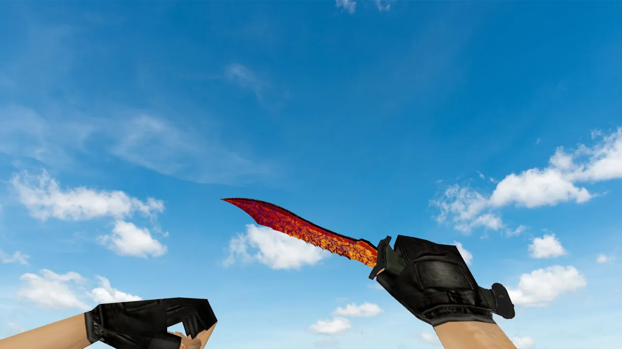Модель ножа Bowie Knife Armageddon для CS 1.6: v_ / p_ / w_ модели, звук, анимация осмотра, текстуры и установка - скриншот 2