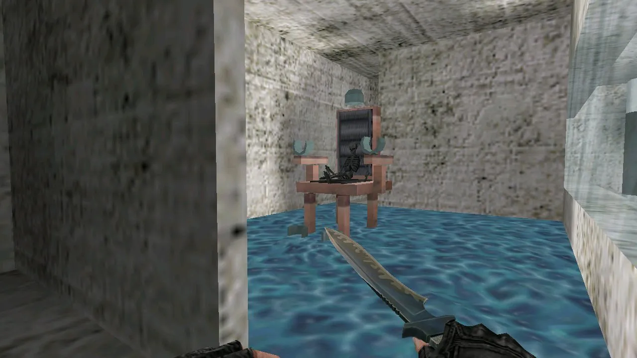 deathrun_alcatraz для CS 1.6: deathrun-карта, тактические позиции, .nav для ботов и оптимизация - скриншот 2