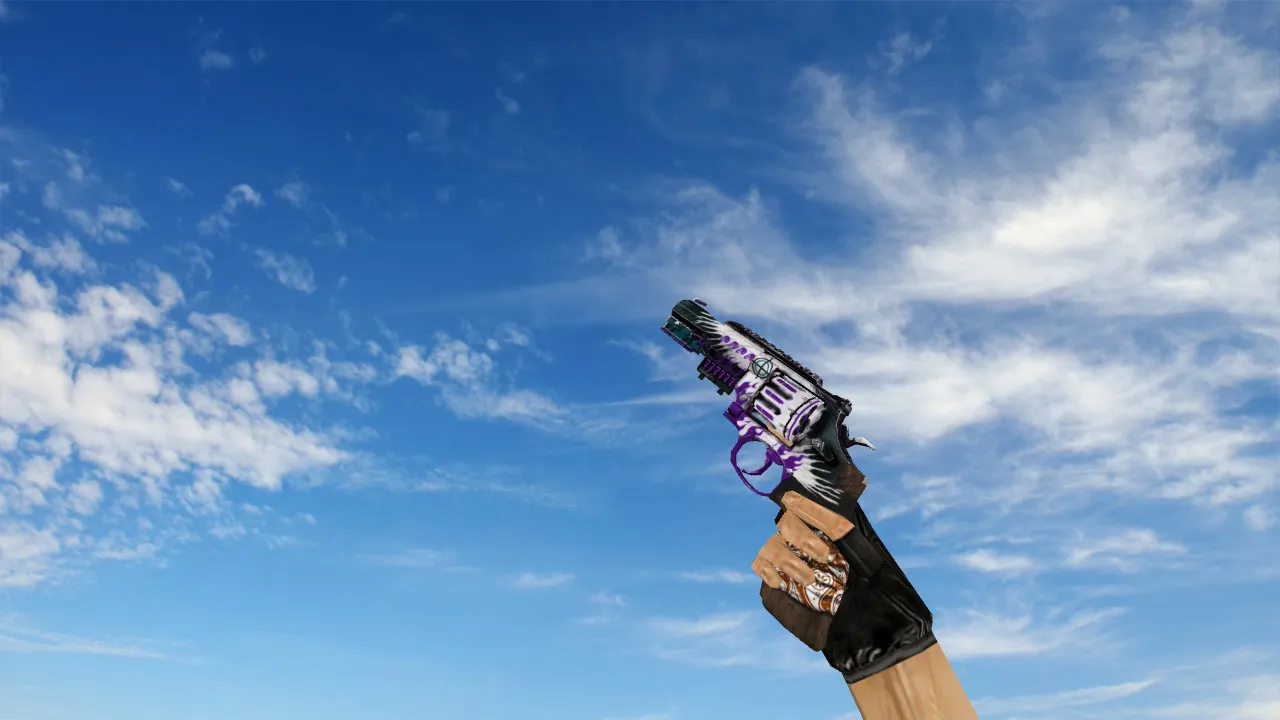 Модель «R8 Revolver Veteran Purple» для CS 1.6: Премиум выбор - скриншот 1