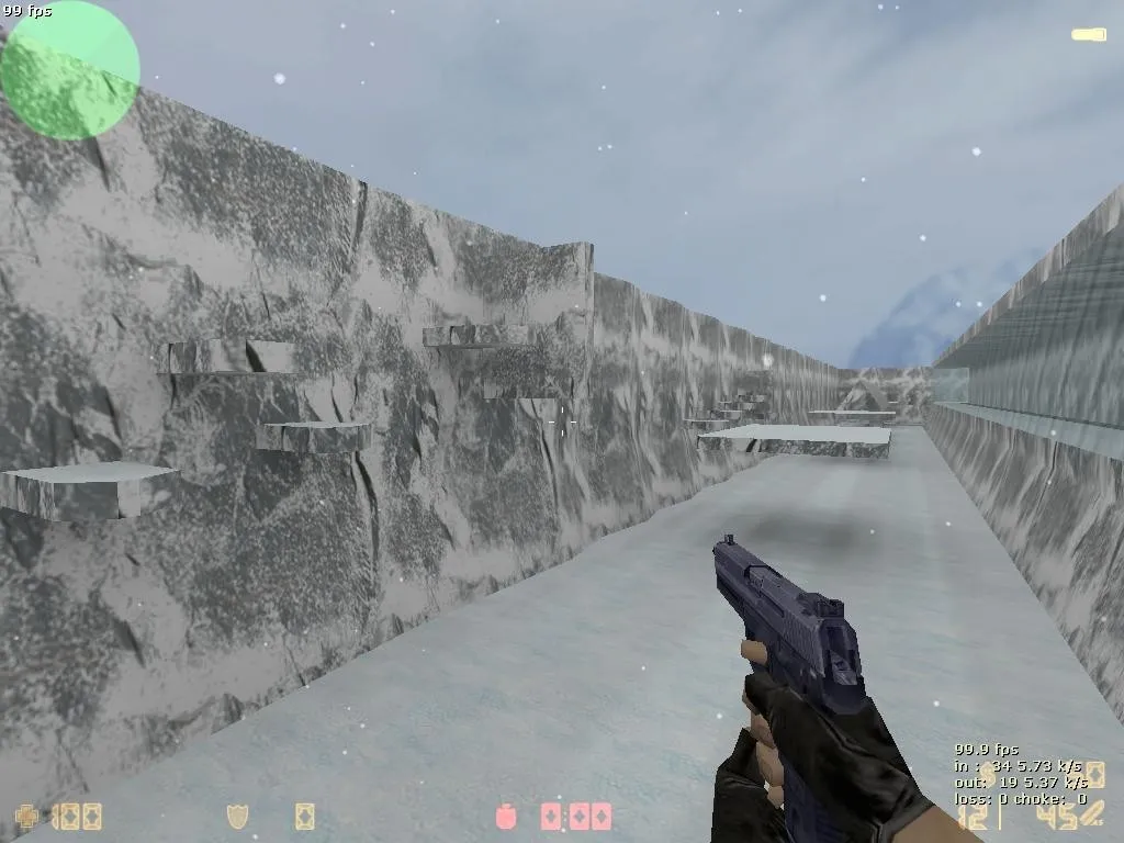 deathrun_gb_winter_final4 для CS 1.6: зимняя deathrun карта, баланс сторон, точки, .nav и оптимизация - скриншот 4