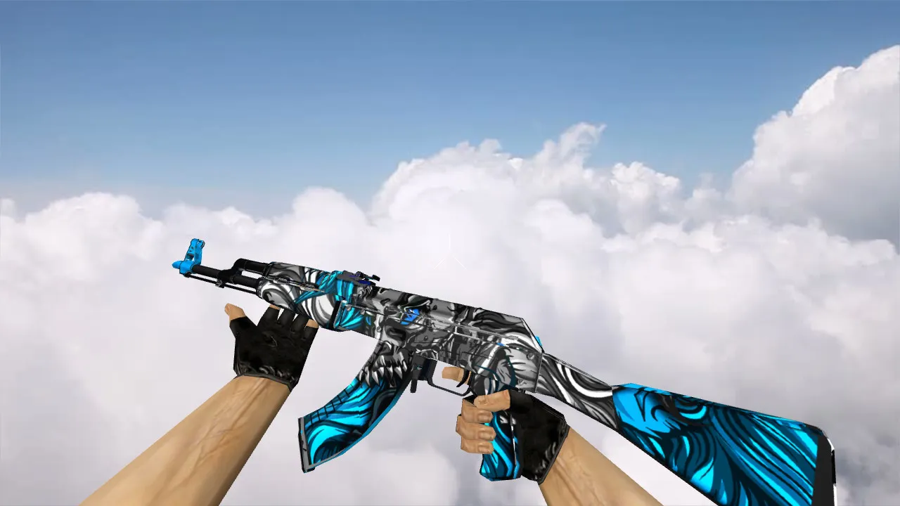Модель AK-47 Tokolosi Neptune v_ для CS 1.6: p_ w_ звуки, анимация осмотра, текстуры — скриншот 1