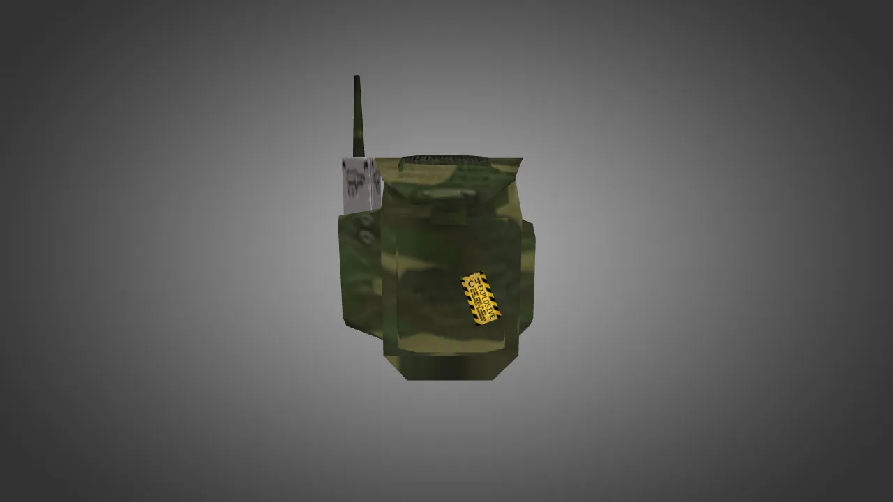 Модель «Рюкзак в камуфляже» для CS 1.6: v_, p_, w_ модели, звук, анимация осмотра и текстуры - скриншот 1