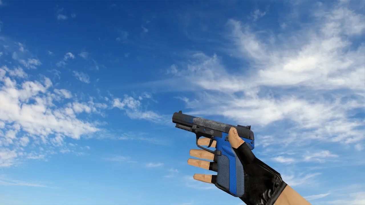 Модель «Five Seven Bark Beetle Blue» для CS 1.6 - Качественная замена - скриншот 1