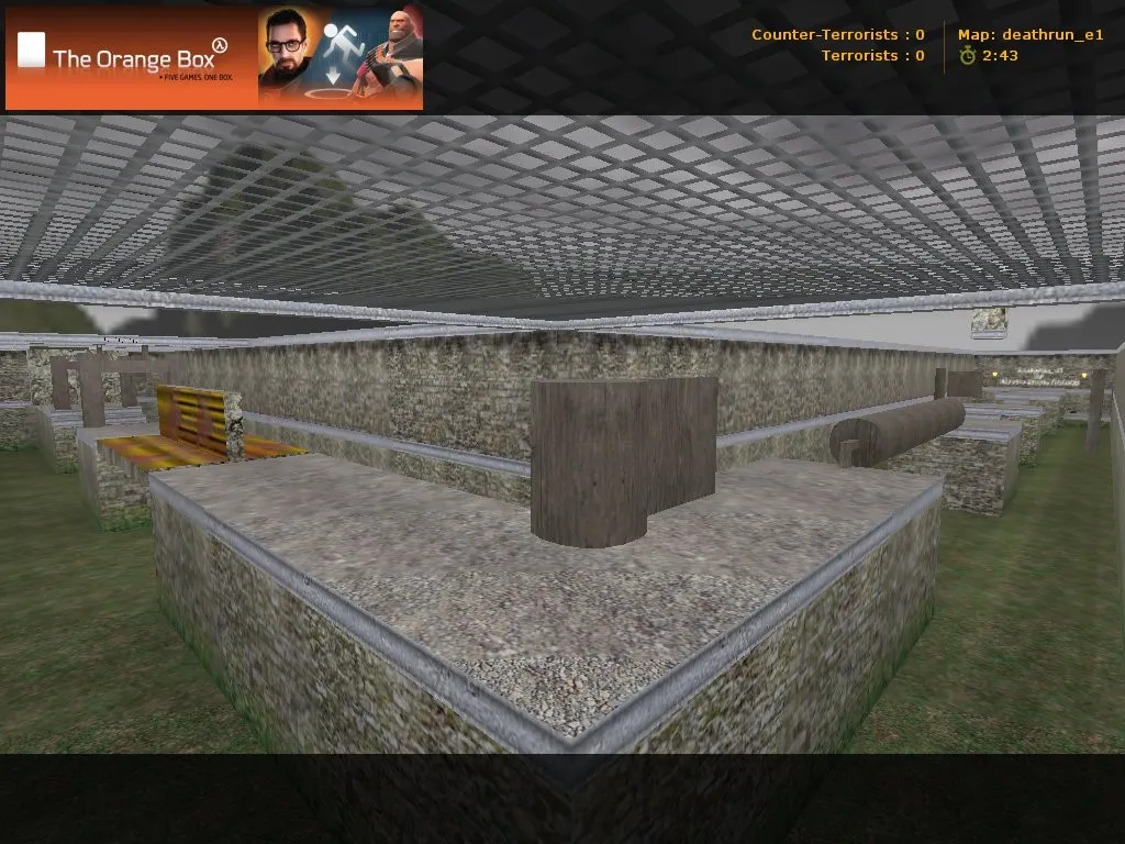 deathrun_e1 для CS 1.6: deathrun-карта, точки, маршруты, .nav и оптимизация FPS - скриншот 2