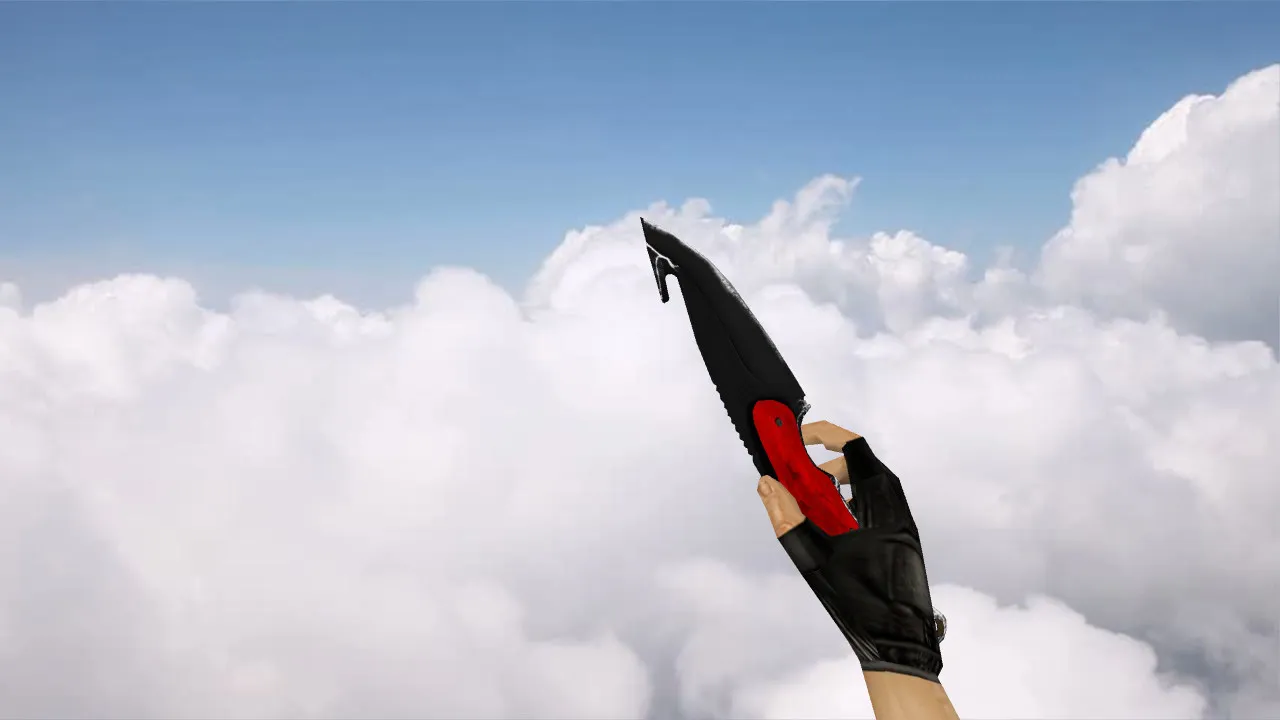 Модель ножа «Нитро» с крюком v_ для CS 1.6: анимация осмотра, звуки, текстуры - скриншот 2