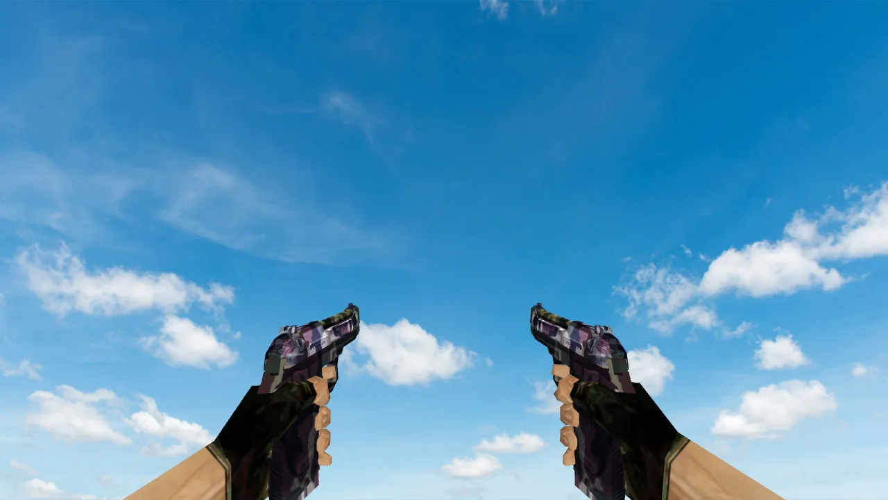 Пак моделей оружия «Полный пак камуфляж оружия» для CS 1.6: v_, p_, w_ модели, звуки, анимация осмотра - скриншот 6