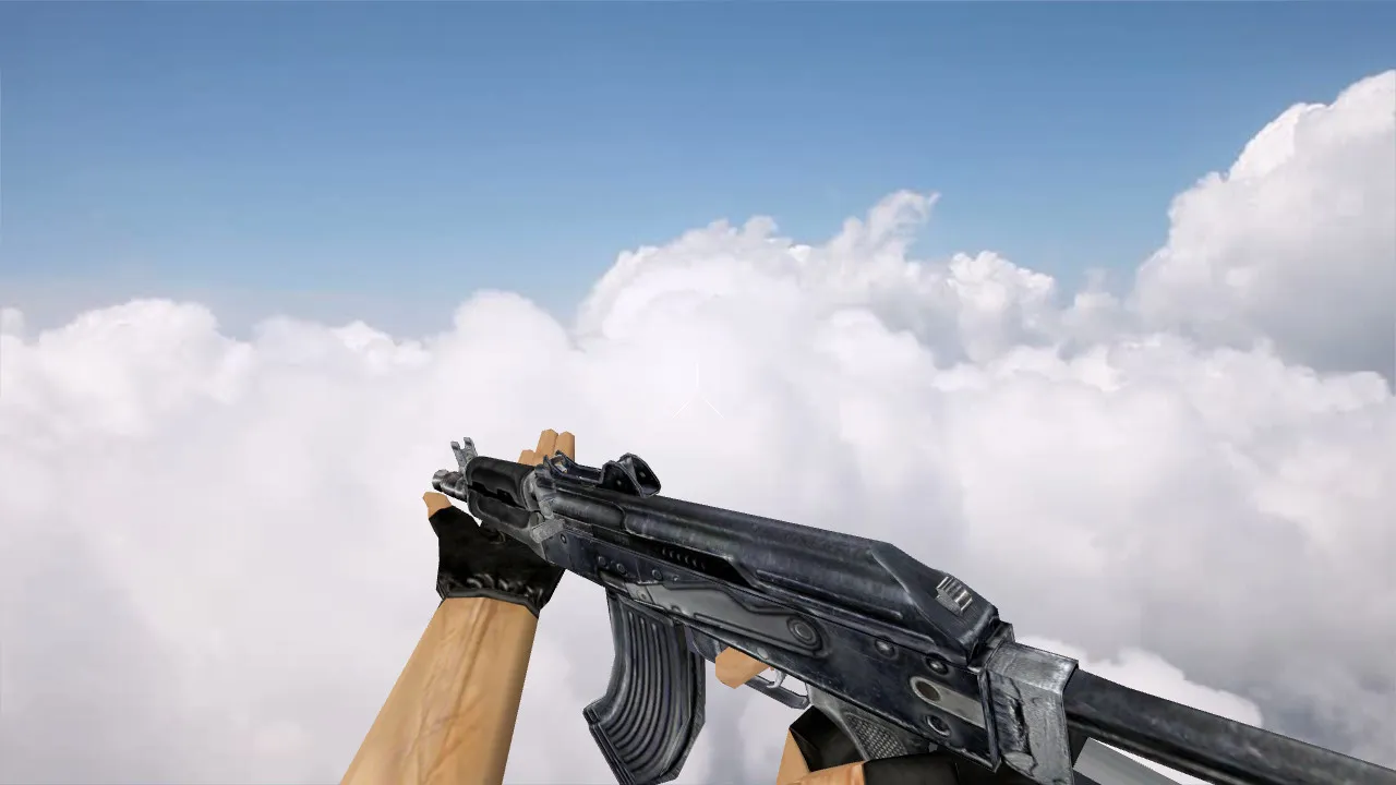 Модель AK-47 Stalker (v_ p_ w_) для CS 1.6: звуки, анимация осмотра, текстуры - скриншот 2