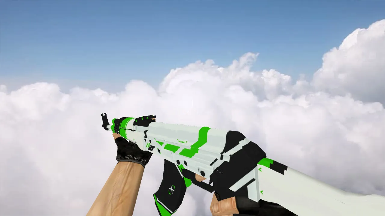 Модель 'AK-47 Green Asiimov' для CS 1.6 - Новая Эстетика — скриншот 2