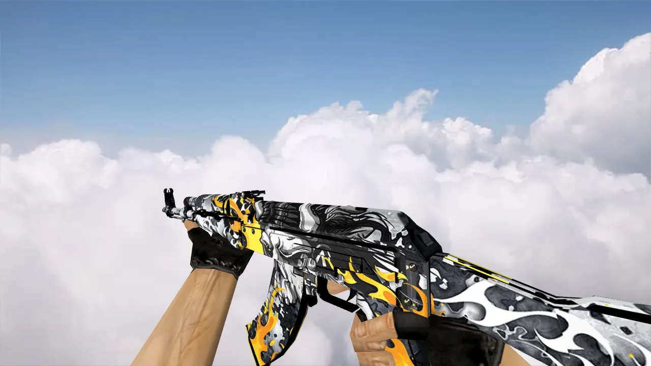 Модель «AK-47 Firewalker» для CS 1.6 - Уникальный скин и детали - скриншот 2