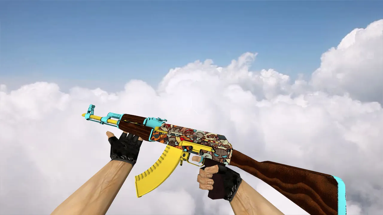 Модель «AK-47 PawPaw» для CS 1.6: v_ p_ w_ модели, звуки, анимация осмотра и текстуры — скриншот 1