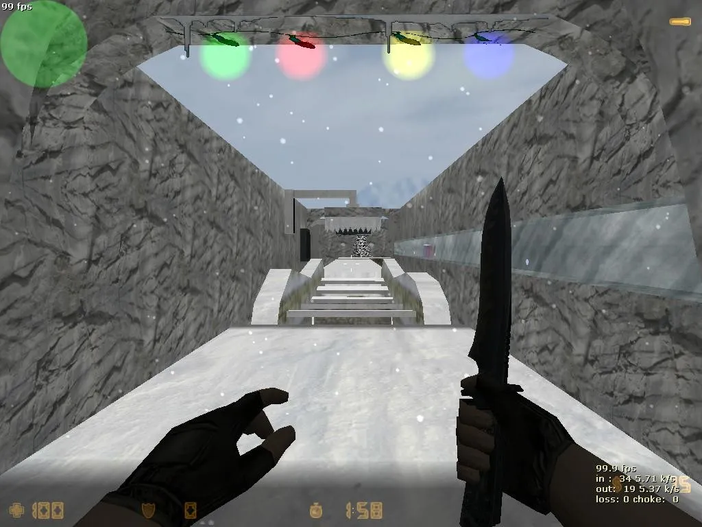 deathrun_dec_winter2 для CS 1.6: карта, точки, маршруты и .nav для ботов - скриншот 2
