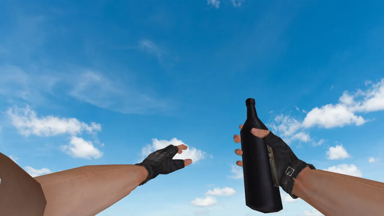 Модель «Bottle Grenade» для CS 1.6: v_ p_ w_ файлы, звуки, осмотр и текстуры гранаты - скриншот 1