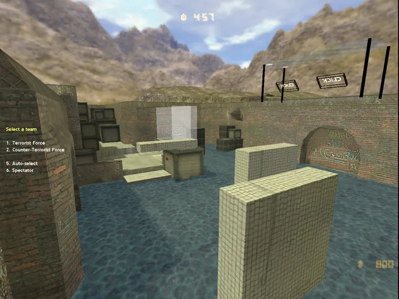 deathrun_dust2_click21 для CS 1.6: тактика за Terror/CT, точки, боты и оптимизация карты - скриншот 2
