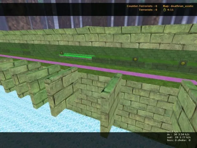deathrun_grworld для CS 1.6: тактика террористов и спец-зона ловушек, баланс, .nav и оптимизация - скриншот 2