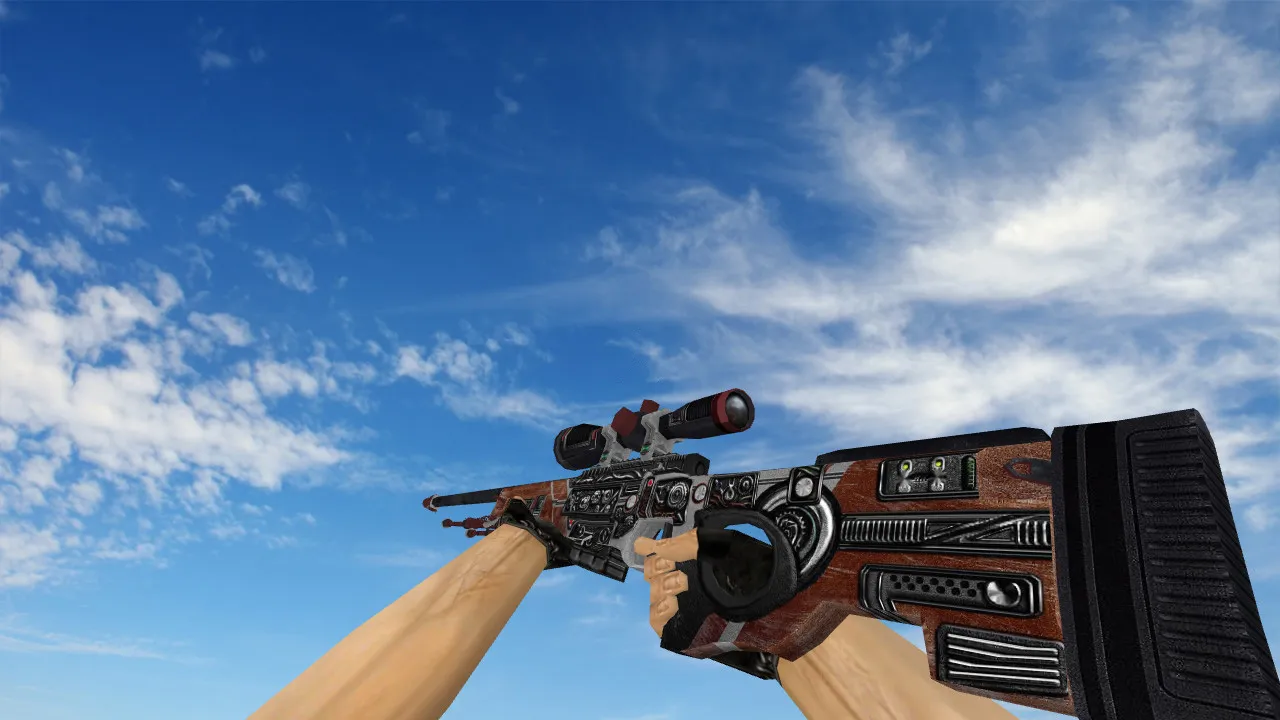 Модель AWP Mars Trooper для CS 1.6 - Уникальная Скиновая Оружие - скриншот 1