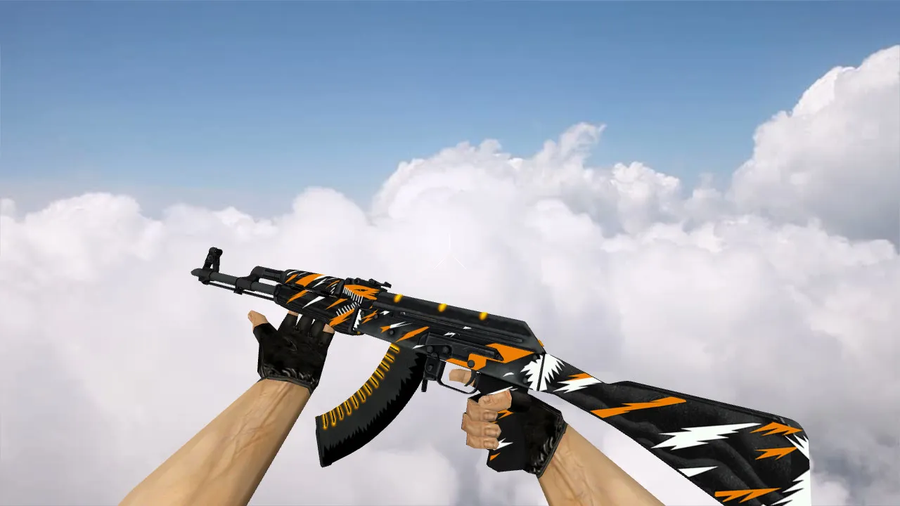 Модель v_ оружия AK-47 The Slayer (p_ и w_) для CS 1.6: звуки, анимация осмотра, текстуры и настройка - скриншот 1