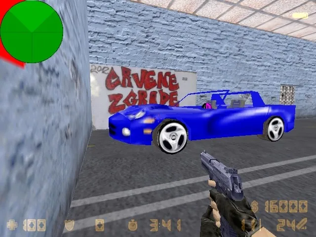deathrun_ferrari для CS 1.6: карта deathrun, точки, раунды и .nav, баланс Т/КТ - скриншот 1