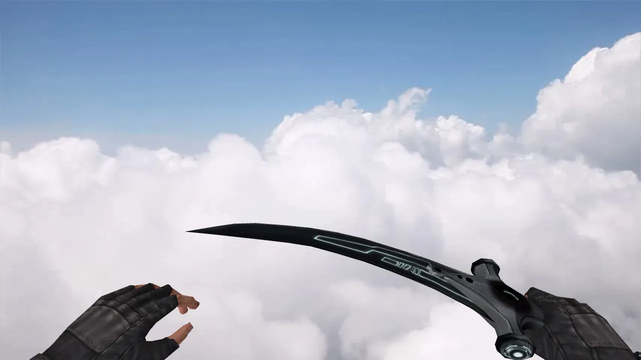 Модель «Арабский меч» для CS 1.6: v_ и p_ нож, звуки, анимация осмотра, качество текстур - скриншот 1