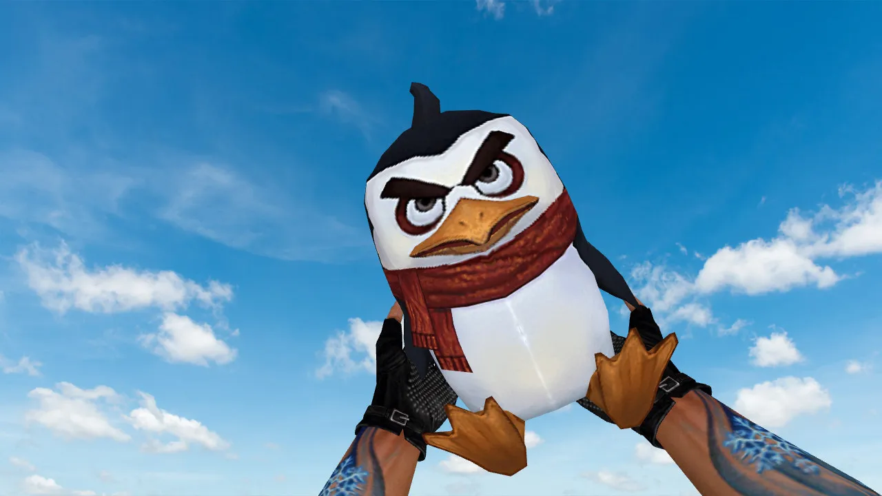 Модель «Angry Penguin Grenade» для CS 1.6: v_ p_ w_ файлы, звуки, анимация осмотра и качество текстур - скриншот 3