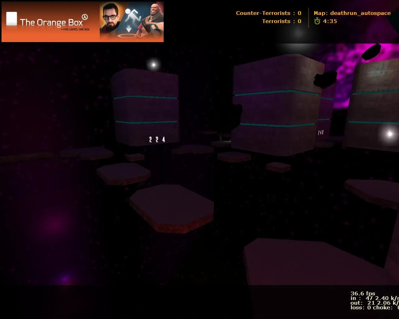 deathrun_autospace_beta1 для CS 1.6: карта deathrun, точки, боты (.nav), оптимизация wpoly/epoly - скриншот 4