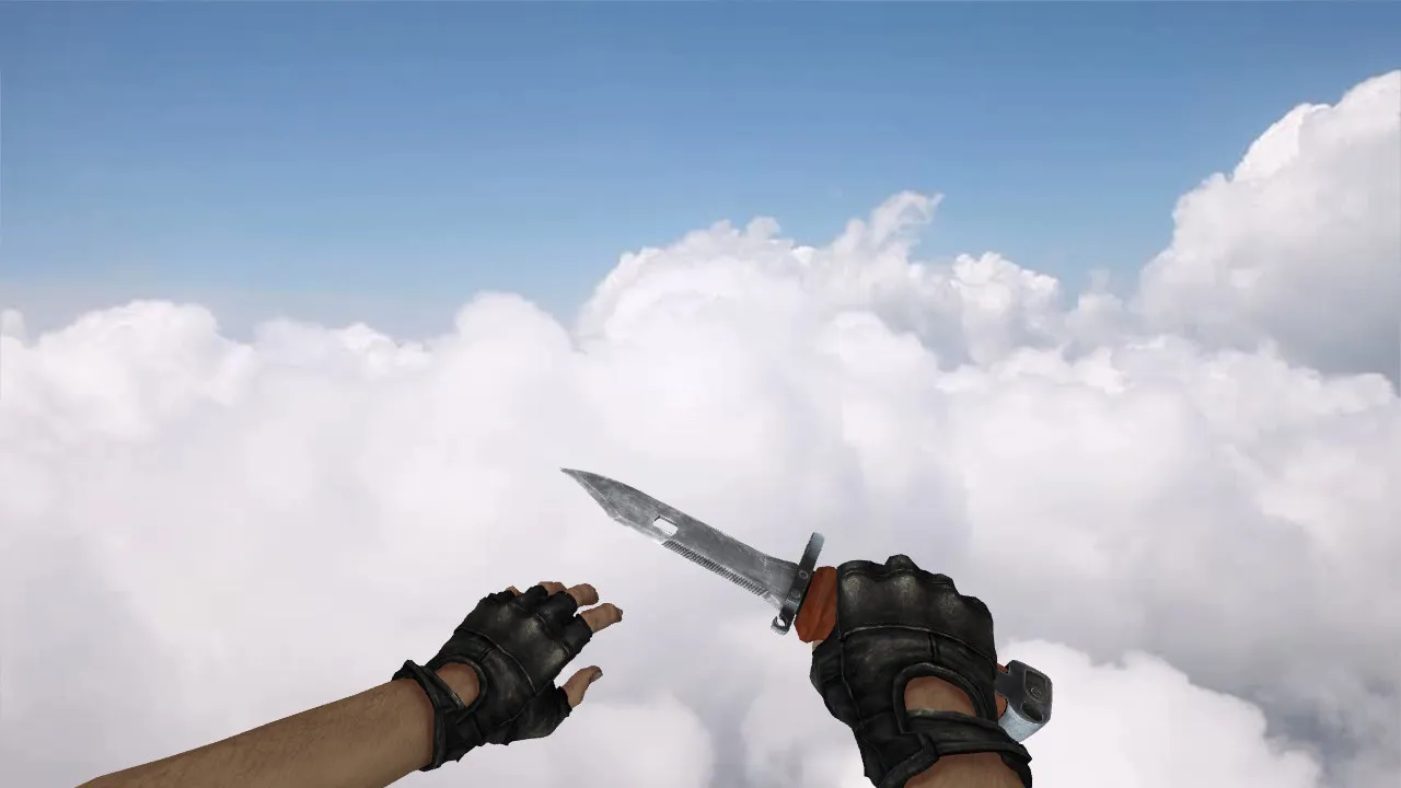 Модель ножа «6x4 Product Bayonet» v_ для CS 1.6: p_ и w_ модели, звук, анимация осмотра и качество текстур — скриншот 1