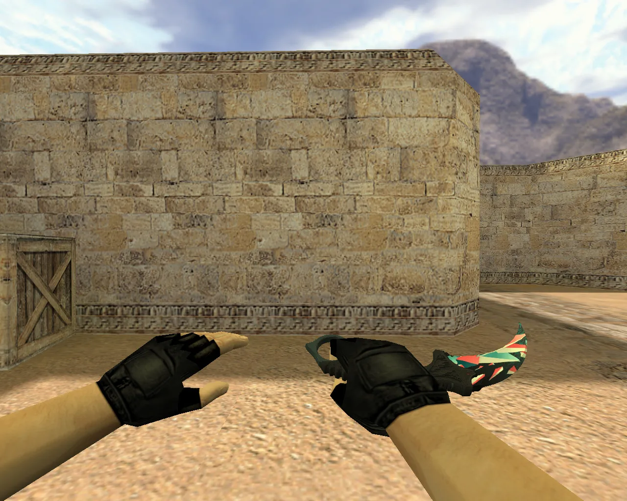 v_knife_karambit_buystvo_krask_red: Нож Керамбит «Буйство красок» для CS 1.6 - скриншот 2