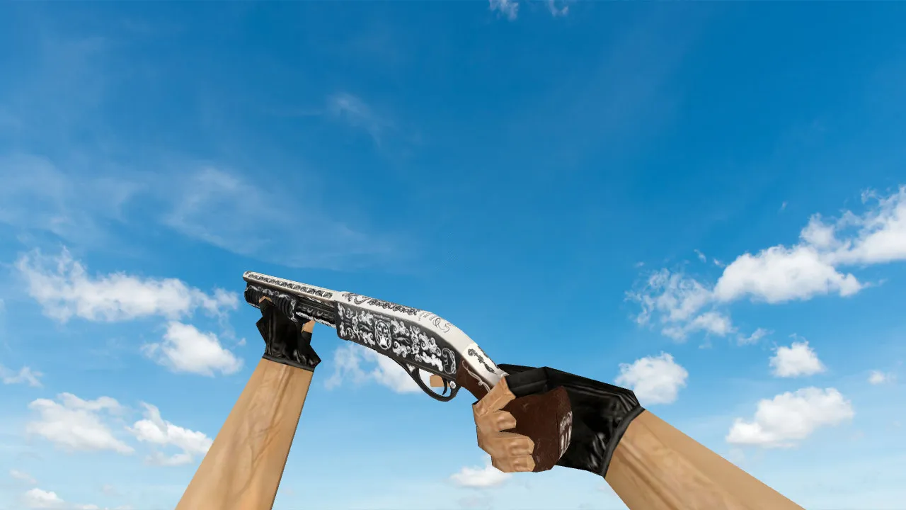 Модель «Sawed-off «Королевское серебро»» для CS 1.6 - скриншот 1