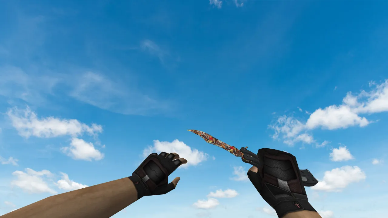 Модель «Butterfly Knife «Лапки»» v_ p_ w_ для CS 1.6: звуки, анимация осмотра, текстуры - скриншот 2